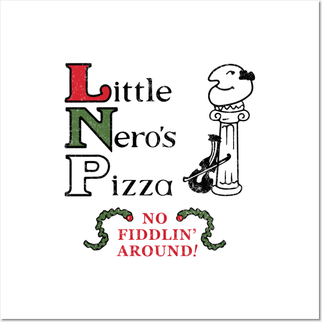 Little Nero's Pizza - Vintage logo Wall Art by BodinStreet